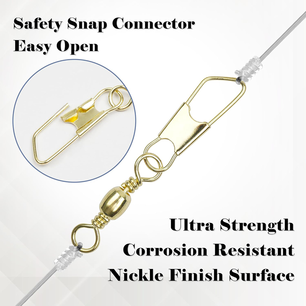 50Pcs Gold Fishing Barrel Swiv - огляд і ціна Fishing Equipment Cheap