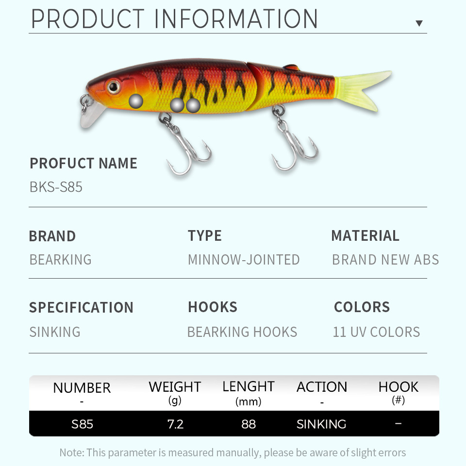 S85 Bearking Brand 1PC AS-S85  - огляд і ціна Fishing Equipment Brands