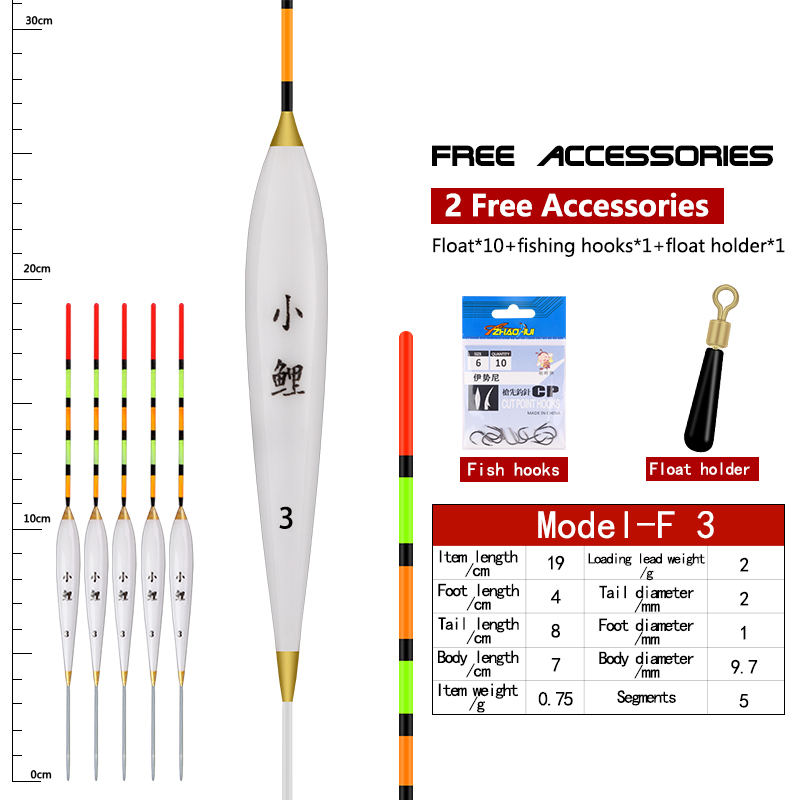 5PCS Fresh Water Fishing Float - огляд і ціна Fishing Equipment Bag
