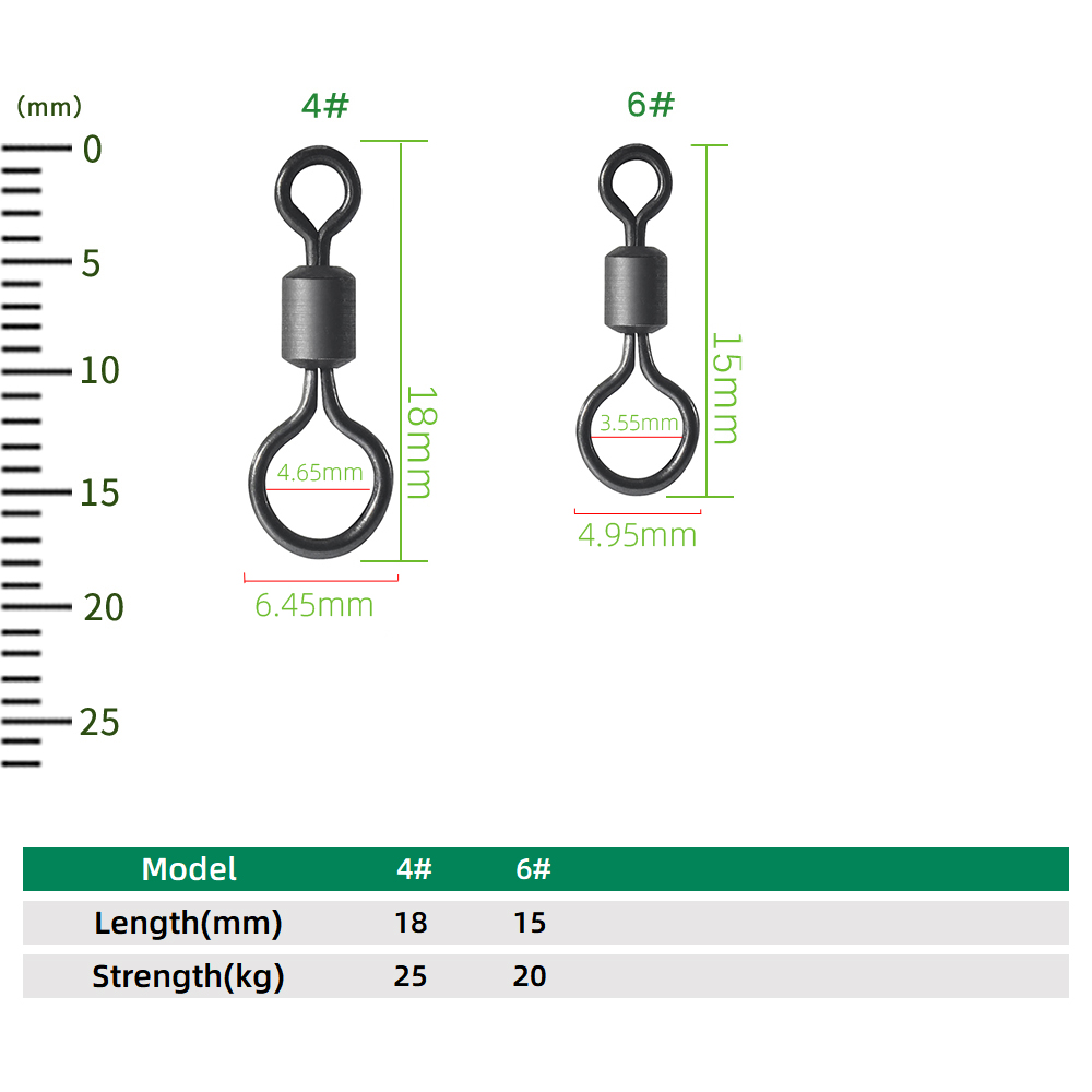 100pcs Carp Fishing Swivel Big - огляд і ціна Fishing Equipment Carp